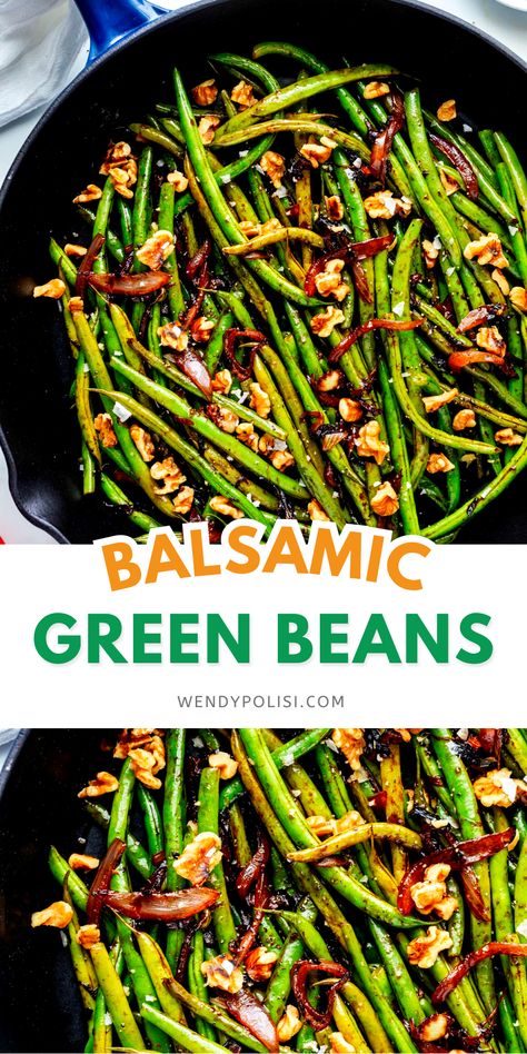 Green Bean Vinegar Recipes, Sauteed String Beans, Balsamic Green Beans And Mushrooms, Green Beans With Balsamic Glaze, Fresh Green Beans Sauteed, Sautéed Green Beans Recipe, Saltgrass Green Beans Recipe, Sauté Green Beans, Green Beans Recipe Healthy