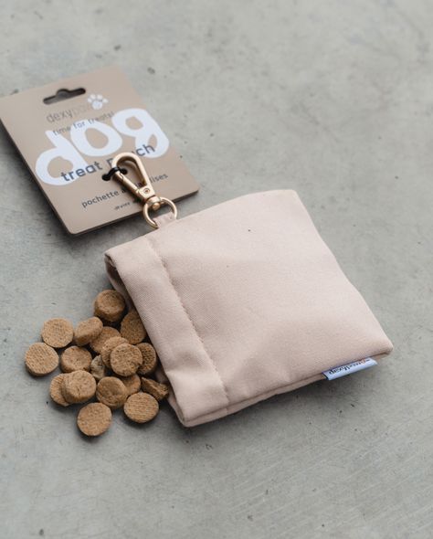 Treat Pouch in Nude Aesthetic Dog Supplies, Cute Dog Accessories, Puppy Things, Puppy Items, Small Dog Accessories, Cute Dog Toys, Dog Accesories, Dog Treat Pouch, Pet Spaces