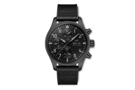 Fly By Night With The IWC Pilot's Watch Chronograph 41 Top Gun Ceratanium Iwc Pilot Chronograph, Iwc Watches Pilot, Iwc Schaffhausen, Iwc Pilot, Iwc Watches, Mens Chronograph, Pilot Watch, Mens Watches Black, Chronograph Watch Men