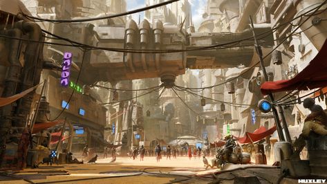 City Concept Art, Scifi City, Steampunk City, Traveller Rpg, Sci Fi City, Desert Environment, Art Advice, Star Wars Concept Art, Star Wars Rpg