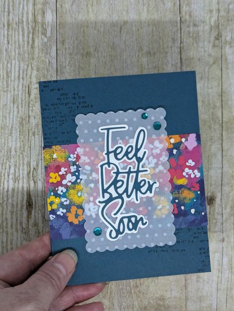 Amazing Thanks Dies, Wanted To Say Dies, Get Well Card Ideas, Stampin Up 2023, Feel Better Soon, Big Letter, Say Word, Watercolor Projects, Paper Crafts Card