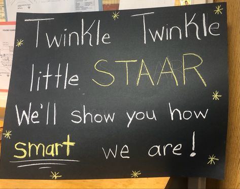 Star Test Encouragement Poster, Starr Testing Posters, Staar Posters Motivation, State Testing Encouragement Posters, Staar Motivational Posters, Test Motivation Posters, Staar Test Motivation Posters, Staar Posters, Testing Encouragement Posters