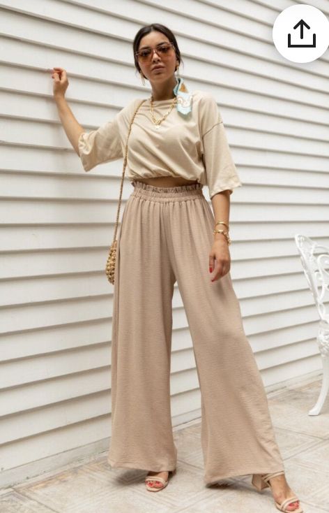 Athletic Pants Outfit, Flowy Pants Outfit, Loose Pants Outfit, Beige Outfit, Wide Leg Palazzo Pants, Beige Pants, Men Pants, Stylish Pants, Flowy Pants