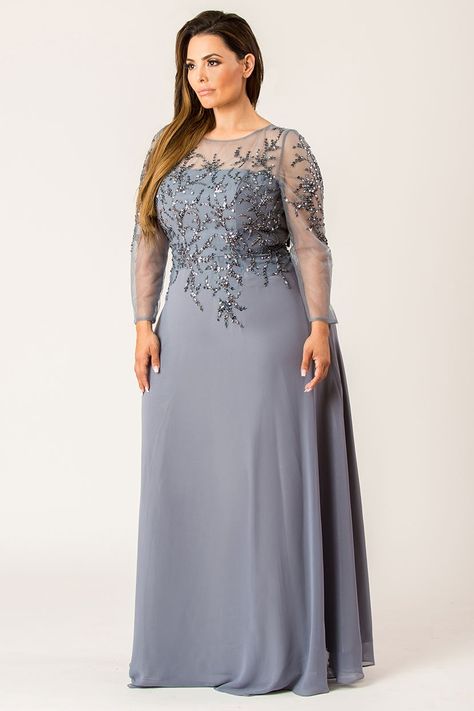 Dress Minimalist, Mother Of The Bride Dresses Long, Plus Size Gowns, Plus Size Prom, Mother Of Groom Dresses, Hayley Paige, Plus Size Formal Dresses, Dresses Mermaid, Dress Flowy