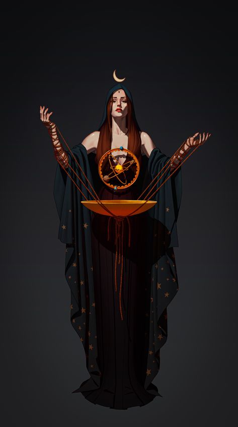 ArtStation - Goddess of the moon 🌙, cb d Goddess Of The Moon, Pagan Art, Fantasy Magic, Athena Goddess, Sketch Inspiration, Mystical Art, Moon Goddess, Female Character Design, Dark Beauty