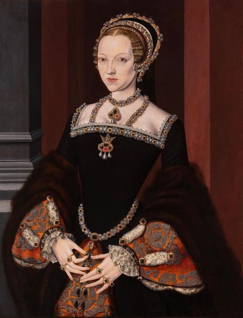 Isabella Of Portugal, 16th Century Fashion, Catherine Parr, Woman In Black, Contemporary Portrait, National Portrait Gallery, Historical Costume, Portrait Gallery, Historical Dresses