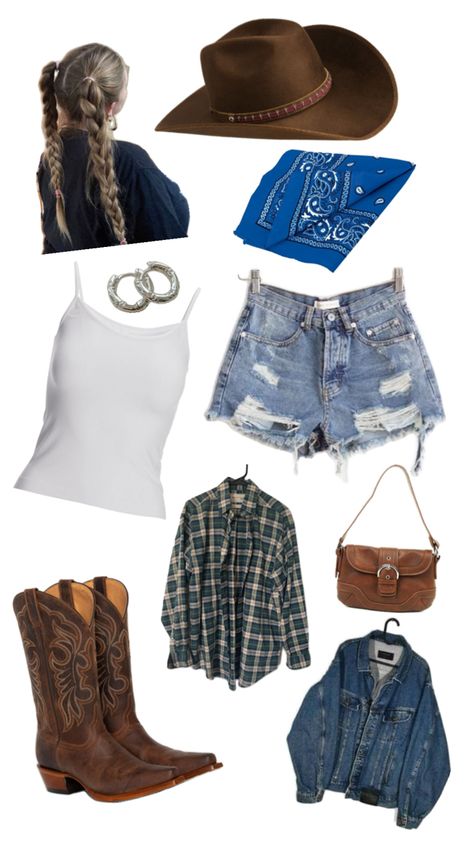 Rodeo Outfit, Outfit Idea, Rodeo, Collage, Halloween, White, Clothes