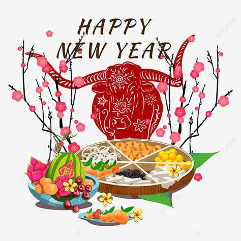 holiday,vietnam,plum blossom,food,blessing,happy,red dates,cattle,year of the ox,tet holiday,tet new year,lunar new year,happy new year,tet 2021 Food Blessing, Happy Vietnamese New Year, Vietnamese New Year, New Year Food, Tet Holiday, Happy New Year Text, New Year Text, Blessing Words, New Year's Food