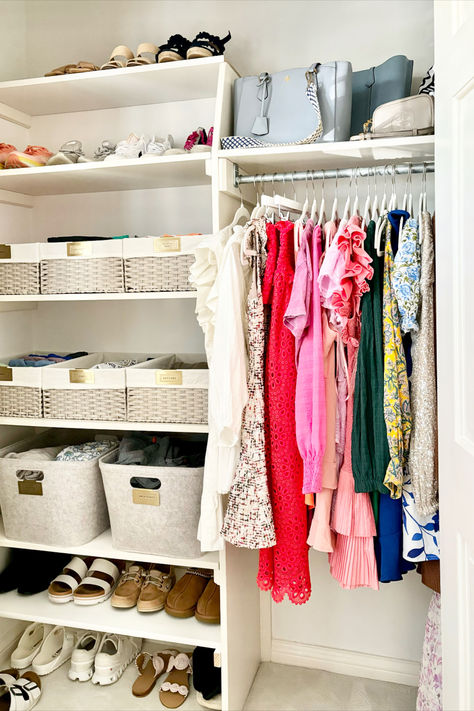 Teaching teens to get organized can be challenging! We recomment a good system where everything has a home. Here are a few of our favorite closet organizing products to maximize your space! Teen Girl Organization Bedroom, Organize Small Walk In Closet, Teen Girl Closet, Girl Closet Organization, Kids Closet Organization Ideas, Teen Closet Organization, Dorm Closet Organization, Teen Closet, Girls Closet Organization