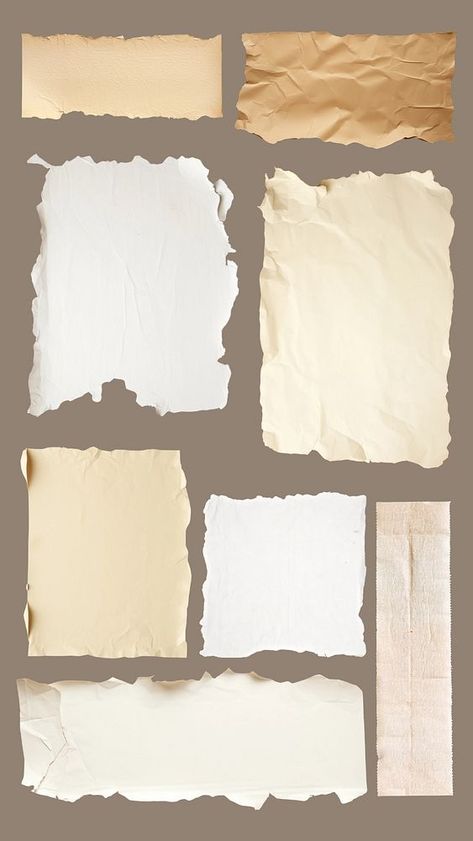 Editable torn paper design element set | premium image by rawpixel.com / Adjima Line Paper Aesthetic, Vintage Designs For Scrapbook, Nid Drawings, Torn Paper Aesthetic, Scrapbook Yearbook, Vintage Design For Scrapbook, Torn Paper Design, Ripped Paper Texture, Torn Paper Effect