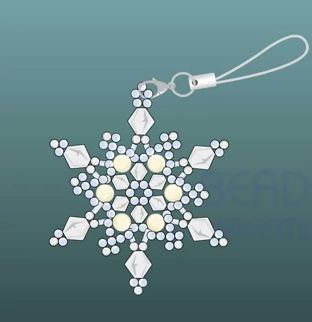 Beaded Snowflakes Ornament, Beaded Christmas Decorations, Beaded Snowflake, Free Jewellery Making Tutorials, Beaded Ornament Covers, Holiday Beading, Beaded Snowflakes, Phone Straps, Motifs Perler