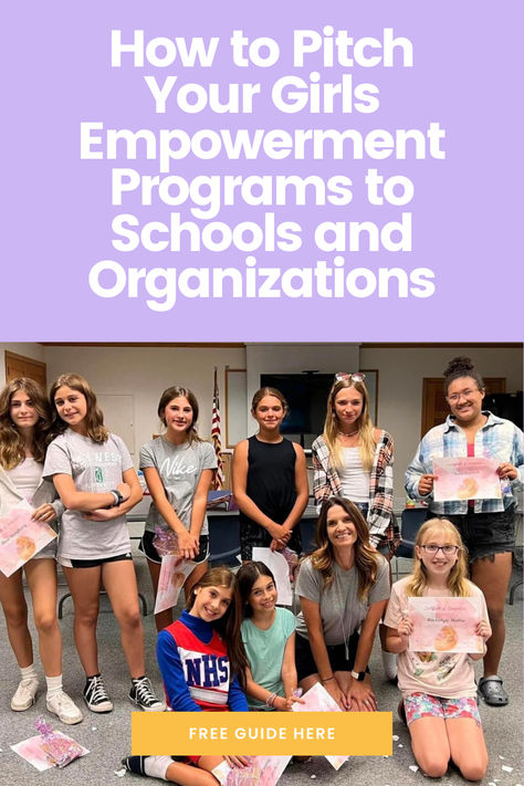 Want to get your girls empowerment programs into schools and organizations? Learn how to craft a winning pitch that highlights the impact and benefits of your programs. Perfect for coaches and mentors looking to grow their reach and influence! Empowerment Activities, Girl Empowerment, How To Craft, Private Practice, Programming, To Grow, Coaching, Highlights, Benefits