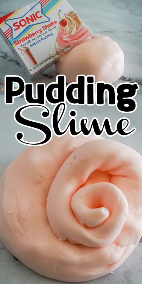 Our Pudding Slime is made with just 3 ingredients and produces a slime that is thick, creamy, and oh-so-satisfying to play with. Easy Homemade Slime, Pudding Slime, Jello Pudding Slime, Easy Slime Recipe 2 Ingredients, Slime Baking, Puffy Slime Recipe, 1 Ingredient Slime, Slime Made With Shaving Cream And Glue, Puffy Slime