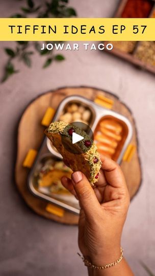 235K views · 2.2K reactions | Bache 'jowar roti' ka naam sunte hi bhaag jate hain? Not anymore! In Tiffin Ideas Ep 57, Miss Mommy is turning the humble jowar into magical, kid-approved Jowar Tacos! 🌮
.
Crispy, spiced tacos filled with a delicious kala chana-potato mix, garnished with bhujiya and pomegranate for that extra zing. 
.
Perfect for a healthy and fun lunchbox surprise!

Healthy tacos recipe, jowar taco recipe, tacos recipe, tacos for Tiffin, Tiffin ideas for kids

#jowar #millet #glutenfreefood #tiffin #lunchbox #lunchboxideasforkids #healthylunch #nutrition #tacos
#tacosarelife #tacos🌮 #potatotacos #easyrecipes
#lunchboxideasforkids | Neelam Agarwal | Nauman Shafi · Afreen Afreen Kids Tiffin Ideas Indian, Kids Tiffin Ideas, Healthy Tiffin Recipes, Afreen Afreen, Jowar Roti, Tiffin Ideas, Healthy Taco Recipes, Tiffin Recipe, Millet Recipes