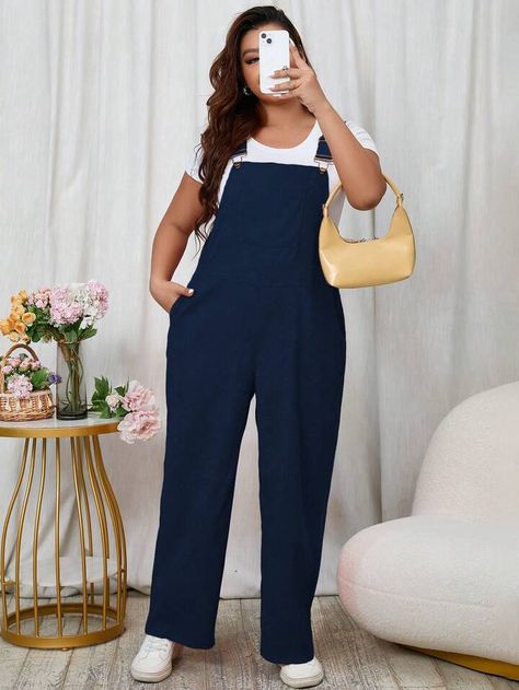 Plus Size Baddie Outfits, Pocket Jumpsuit, Overall Jumpsuit, Clean Body, Plus Size Jumpsuit, Dark Jeans, Black Party, Boho Women, Comfortable Outfits