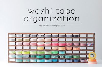 Washi Tape Storage Ideas Washi Tape Organization, Diy Washi Tape Storage, Tape Organization, Washi Tape Dispenser, Washi Tape Storage, Craft Organisation, Washi Tape Projects, Washi Tape Ideas, Tape Organizer