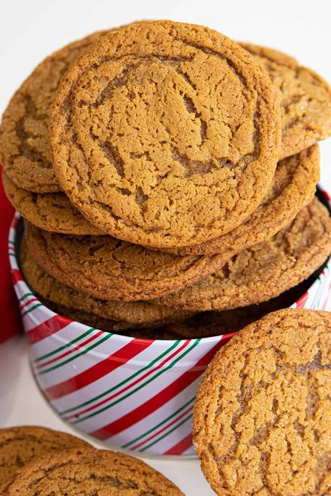 Spice Cookies are a traditional Christmas cookie that Mr. Magpie’s Grandma used to make. They are a delicious blend of spices somewhat reminiscent of Gingersnaps but with a bit of a different flavor. Spiced Cookies, Traditional Christmas Cookies, Crowd Pleasing Recipes, Easy Holiday Recipes, Christmas Spices, Vintage Baking, Cookie Calories, Bar Cookies, Spice Cookies