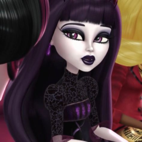 Dark Draculaura, Elissabat Aesthetic, Kuromi Icon, Dark Blackpink, Blackpink Black, Disney Barbie, Monster H, High Characters, Arte Monster High