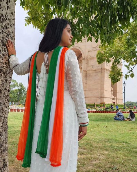 Independence Day Dress Ideas Republic Day Dress Ideas For Women, Independence Day Dress, Republic Day Indian, Flag Dress, Indian Flag, Republic Day, Big Love, Day Dress, Dress Ideas