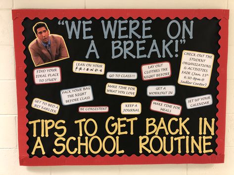 Friends Bulletin Board, School Counselor Bulletin Boards, Trio Ideas, Dorm Bulletin Boards, Counselor Bulletin Boards, Principal Office, School Counseling Bulletin Boards, Res Life Bulletin Boards, Resident Assistant Bulletin Boards