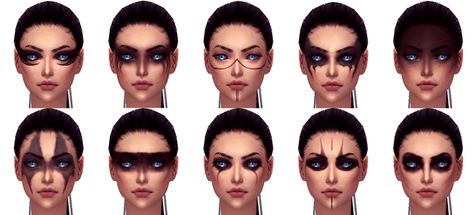 Sims 4 History Challenge CC Finds The 100 Grounders, Viking Face Paint, Warrior Makeup, Viking Makeup, Viking Costume, Viking Woman, Sims 4 Characters, Arte Fantasy, Cc Finds