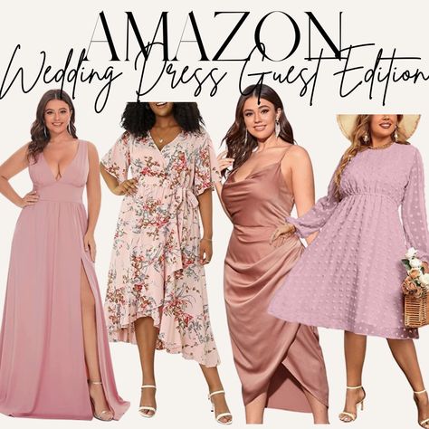 Amazon has some pretty amazing curvy friendly options for wedding guest dresses this year. Wedding Guest Curvy Outfit, Spring Wedding Guest Outfit Midsize, Apple Shape Wedding Guest Outfit, September Wedding Guest Dress Plus Size, Curvy Dress Wedding Guest Amazon, Size 12 Wedding Guest Dress, Plus Size Beach Wedding Dress Guest, Plus Size Spring Wedding Guest Outfit, Plus Size Dresses To Wear To A Wedding As A Guest Classy