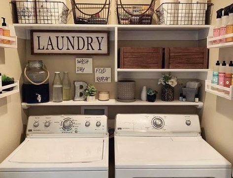 Mobile Home Redo, Mobile Home Makeovers, Mobile Home Renovations, Small Laundry Room Makeover, Manufactured Home Remodel, Laundry Room Closet, Laundry Room Renovation, Mobile Home Decorating, Mobile Home Living