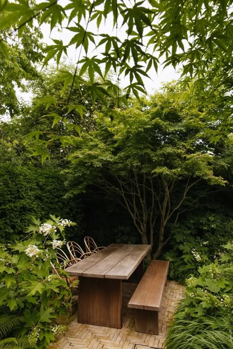 A perfectly formed small city garden by our Garden Designer of the Year | House & Garden Small Lush Garden, Japanese Vegetable Garden, Garden Beside House, Diy Garden House, Stacked Garden, Small London Garden, Garden Ideas Backyard, Sustainable Garden Design, Garden Design London