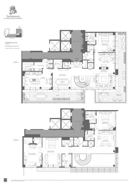 Floorplan on the week: $10 million penthouse at the historic Ritz-Carlton Montreal Luxury Floor Plans, Apartment Floor Plans, Simple House Plans, Apartment Plans, New Condo, The Ritz Carlton, Mansions Luxury, Commercial Architecture, Craftsman House Plans