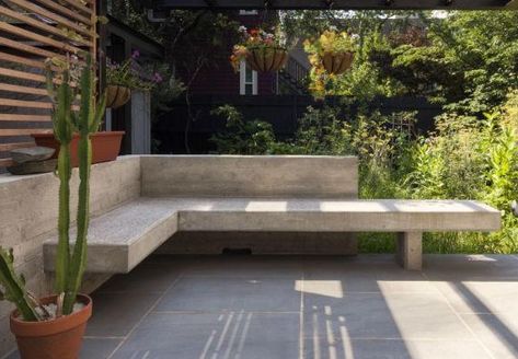 Concrete Bench Outdoor, Concrete Bench Seat, Bench Concrete, Boston Commons, Formed Concrete, Pouring Concrete, Steel Reinforcement, Outdoor Bench Seating, Board Formed Concrete