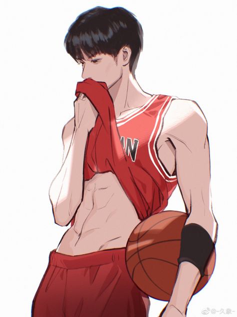 Sport Pose Reference Drawing, Basket Drawing Reference, Anime Throwing Pose, Abs Anime Guy Sketch, Anime Abs Sketch, Basketball Anime Drawing, Volleyball Drawing Reference, Playing Sports Drawing, Anime Sports Guy