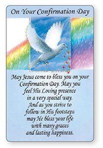 Confirmation Wishes, Confirmation Quotes, Confirmation Gifts For Boys, Get Well Messages, Catholic Confirmation, Confirmation Party, First Communion Cards, Confirmation Letter, Confirmation Cards