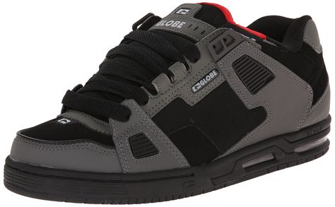 Amazon.com: Globe Men's Sabre Skate Shoe: Clothing Globe Shoes Outfit, Chunky Skate Shoes, Cool Black Shoes, Chunky Black Shoes, Black Skate Shoes, Globe Skate Shoes, Globe Shoes, Shoes Skate, Shoes Chunky