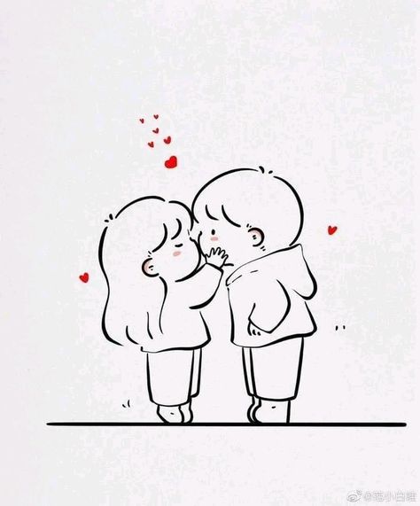 Cute Easy Couple Drawings, Cute Love Doodles Couples Romantic, Couple Doodles Cute, Couple Cartoon Romantic, Cute Love Doodles Couples, Romantic Doodles, 31 Days Of Halloween Makeup, Whatsapp Emoji, Couples Doodles