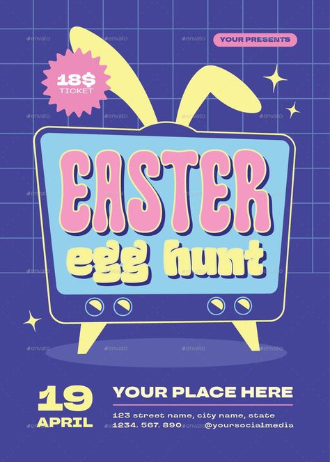 Easter Egg Hunt Flyer Easter Egg Hunt Flyer, Egg Easter, Art Animals, Easter Egg Hunt, Egg Hunt, Easter Egg, Easter Eggs, Graphic Art, Egg