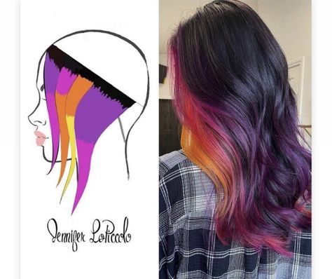 Hair Color Placement, Creative Hair Color, Hair Color Techniques, Hair Creations, Hair Appointment, Bright Hair, Haircut And Color, Hair Color And Cut, Creative Hairstyles