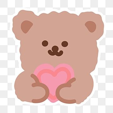 Cute Bear Sticker Png, Teddy Bear Stickers Printable, Cute Bear Stickers Printable, Korean Stickers Png, Bear Stickers Printable, Cute Png Stickers, Stickers Png Cute, Bear Illustration Cute, Kawaii Bear Stickers