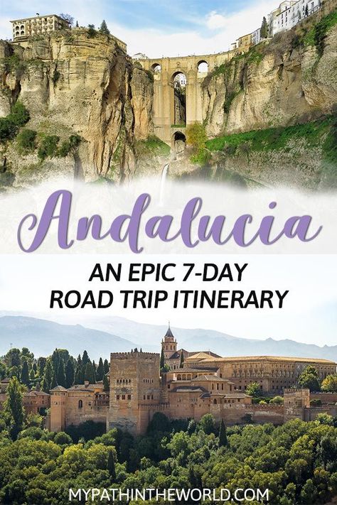 Traveling to Andalusia Spain? Here is the best Andalucia road trip itinerary that includes the best things to do and most beautiful places in Andalucia! Spain Destinations, Spain City, Spain Road Trip, Small Cities, Visit Spain, Spain Itinerary, Spain Travel Guide, Andalucia Spain, Perfect Road Trip