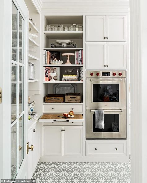 Storage Nook, White Pantry, Pantry Inspiration, Dirty Kitchen, Interior Design Process, Butlers Pantry, Prep Kitchen, Butler Pantry, Pantry Ideas