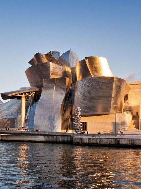 Frank Gehry Architecture, Gehry Architecture, Guggenheim Museum Bilbao, Creative Destruction, Architectural Landscape, Deconstructivism, Genius Loci, Famous Buildings, Frank Gehry