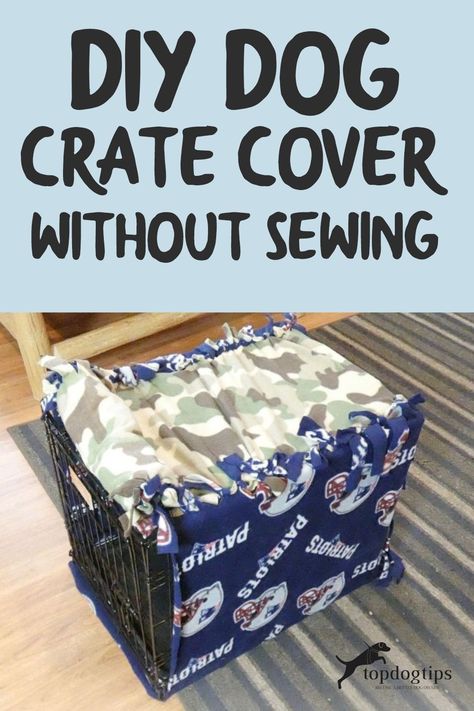 Diy Dog Crate Cover, Diy Dog Gate, Diy Dog Crate, Dogs Diy Projects, Dog Crate Cover, Kennel Cover, Puppy Crate, Dog Diy, Crate Cover