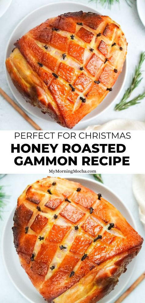 Glaze For Gammon Easy Recipes, Easy Gammon Recipes, How To Cook Gammon In Oven, Gammon Glaze Recipes, Roast Gammon Recipes, Honey Roast Gammon, Christmas Gammon Recipes, Honey Glazed Gammon, Baked Gammon