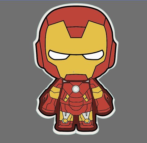 Iron Man Dibujo, Iron Man Chibi, Ironman Cake, Iron Man Cartoon, Cardboard Ideas, Circle Canvas, Iron Man Wallpaper, Marvel Drawings, Bento Cake