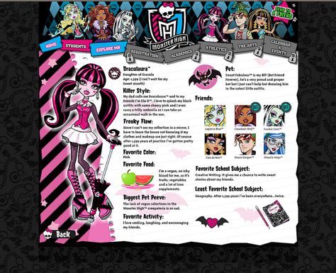 monster high character profile | Recent Photos The Commons Getty Collection Galleries World Map App ... High Artwork, High Images, Monster H, Doll Videos, Monster High Party, Twitter Header Aesthetic, Website Images, Monster High Art, Monster High Characters