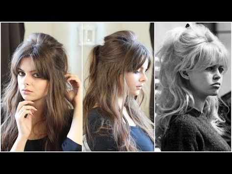 Bridgette Bardot hair tutorial Bridget Bardot Hair, 70s Hair And Makeup, Brigitte Bardot Hair, Bardot Hair, 60s Hair, Bridget Bardot, 70s Hair, Trendy Wedding Hairstyles, Holiday Hairstyles