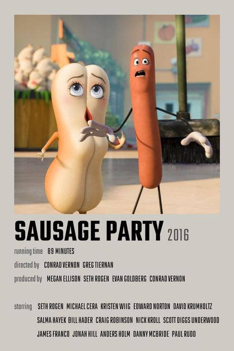 Sausage Party Movie, Anders Holm, David Krumholtz, Craig Robinson, Sausage Party, Movie Hacks, Michael Cera, Bill Hader, Seth Rogen