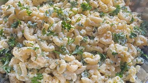 Summer Apps, Curly Parsley, Cousin It, Lemon Garlic Sauce, Best Macaroni Salad, Easy Potato Salad, German Potato Salad, Herb Salad, Miracle Whip