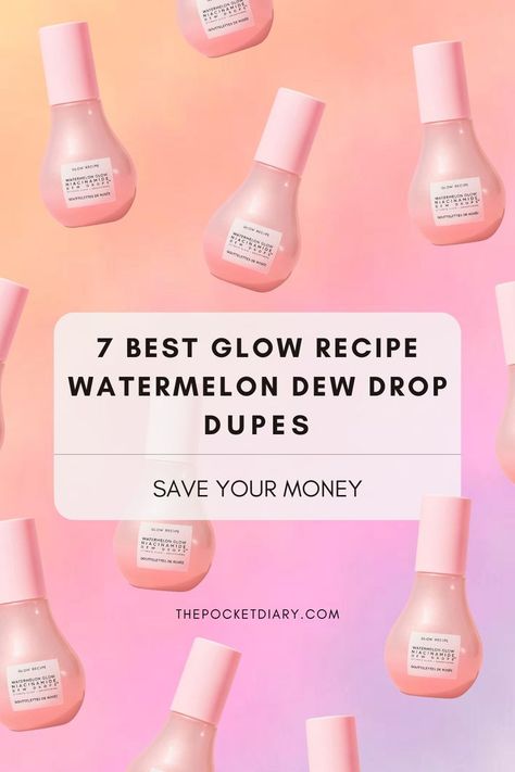 Save money and achieve glowing skin with our top picks for affordable Glow Recipe niacinamide Dew Drops dupes available on Amazon. Say goodbye to splurging and hello to radiant skin without breaking the bank! Discover budget-friendly Glow Recipe dupes to save money without sacrificing your skincare routine. From watermelon dew drops to niacinamide-infused alternatives, shop these affordable options on Amazon now! Watermelon Dew Drops, Glow Recipe Dew Drops, Viral Skincare, Watermelon Glow, Pocket Diary, Budget Beauty, Glow Recipe, Beauty Finds, Skincare Product