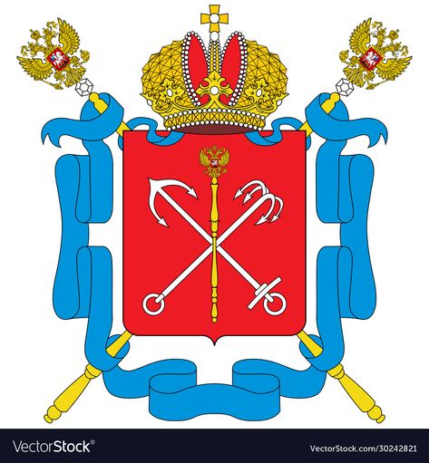 Coat of arms of Saint Petersburg is situated on the Neva River, at the head of the Gulf of Finland on the Baltic Sea. Vector illustration... Eastern Front Ww2, Saint Petersburg, Coat Of Arms, St Petersburg, Metal Posters Design, Art Boards, Metal Posters, Metal Prints, Canvas Art Prints