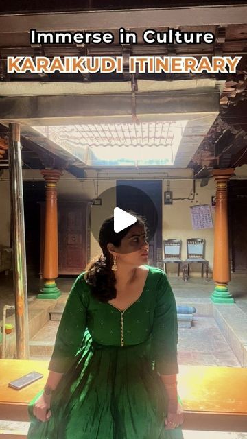 Travel❤️Books•Nikita & Shwetha on Instagram: "Save this reel for planning your trip to the Chettinad region 🚗

Chettinad is a region which consists of 75+ villages, the largest of which is Karaikudi. 

How to reach?
🚗You can drive down from Bangalore/Chennai. 
🚂Take the train directly to Karaikudi.
✈️Fly to Trichy and hire a cab.

Where to stay? 
The Bangala
Visalam by CGH Earth
Chidambara Vilas
Saratha Vilas

What to explore? 
✨ Athangudi Palace, SASRM Heritage House, VVR Heritage House, CVRM Heritage House, MSMM House. You can also visit all the above hotels since they are all heritage properties. 

✨ Visit a tile making shop in Athangudi to learn the art of making these stunning gorgeous tiles.

✨ Explore the antique market on Muneeswaran Koil Street to understand the heritage and hi Karaikudi Chettinad House, Karaikudi Houses, Chettinad Palace, Athangudi Tiles, Chettinad House, Travel India Beautiful Places, Tile Making, Architectural Portfolio, India Architecture